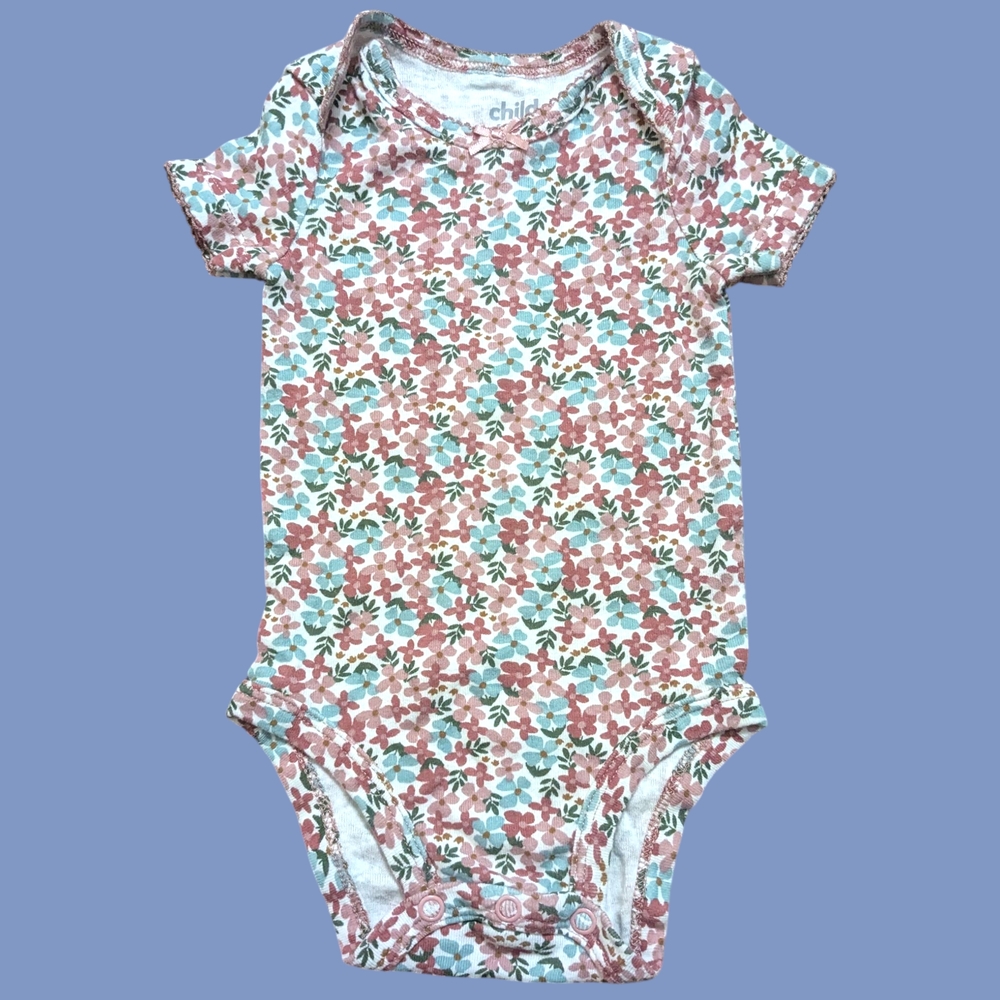 Child of Mine Floral Bodysuit - Pink, Green, White
